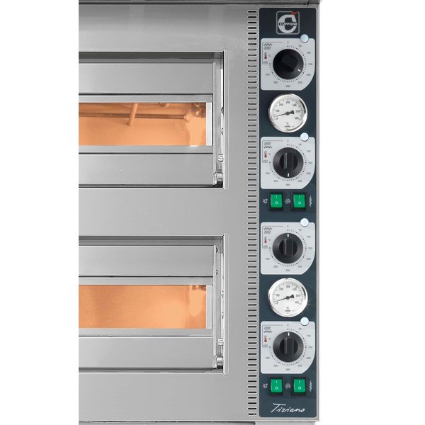 Pizzaoven | Cuppone Tiziano | 4+4 Ø200mm | 400V | 4.2kW | 700x560x690(h)mm