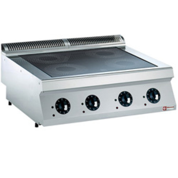 Elektrische | Inductie Kookplaat | 4 Zones Top | 4x 3.5kW | 800x700x250/320(h)mm