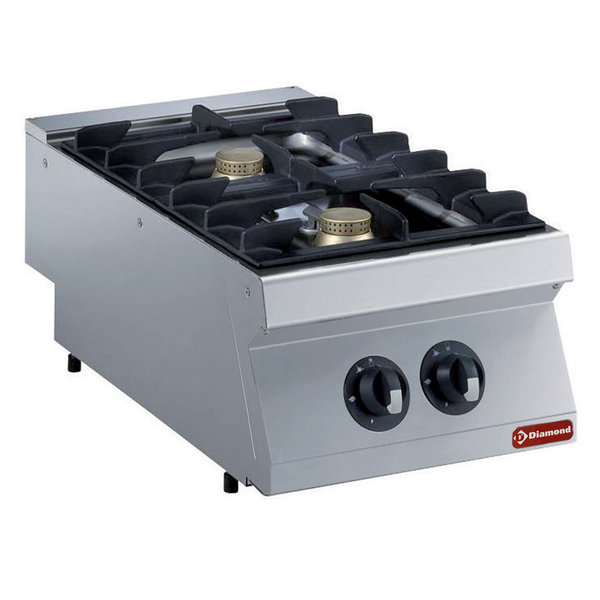 Gasfornuis | 2 Vuren Top | 2x 5.5kW | 400x700x250/320(h)mm