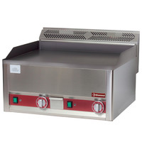 Diamond Bakplaat/Grillplaat Dubbel | Vlak 650x480mm 31,2 dm2 | 6kW | 660x600x290(h)mm