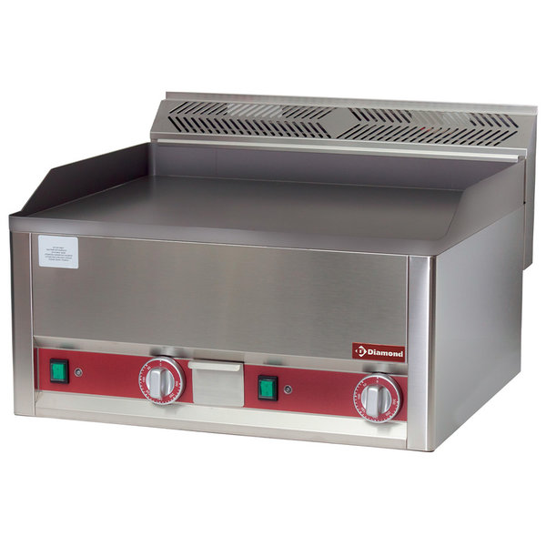 Bakplaat/Grillplaat Dubbel | Vlak 650x480mm 31,2 dm2 | 6kW | 660x600x290(h)mm