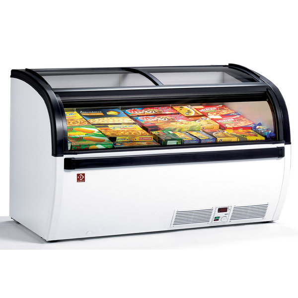 Supermarkt Vrieskist | VISUAL | 492L | Wit/Zwart | -15°C/-23°C | Geforceerd | Schuifdeksels | 1500x940x880(h)mm