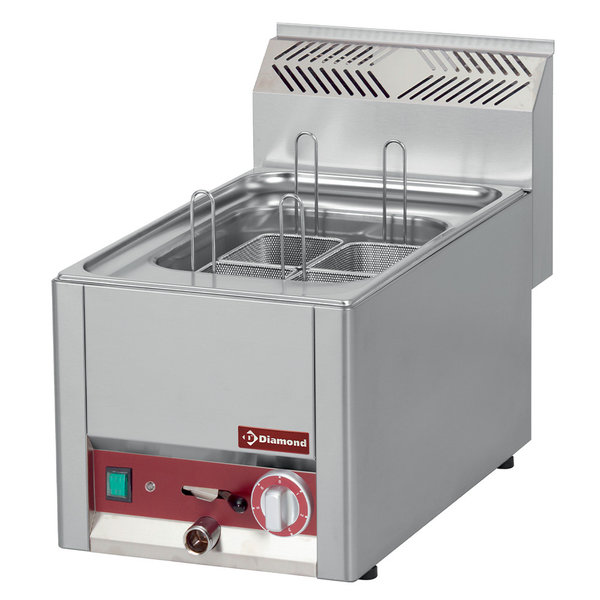 Pastakoker | Elektrisch | Top | GN 1/2 200mm | 3kW | Met Aftapkraan | 330x600x290(h)mm