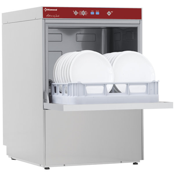 Horeca Vaatwasser | Mand 500x600mm | 400V | Afvoerpomp | Naglanspomp | 600x695x850(h)mm