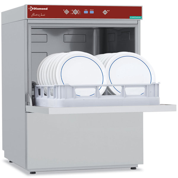 Horeca Vaatwasser | Ontsmetting | Mand 500x500mm | 400V | Afvoerpomp | Zeeppomp | Naglanspomp | Ontharder | Breaktank | 600x635x820(h)mm