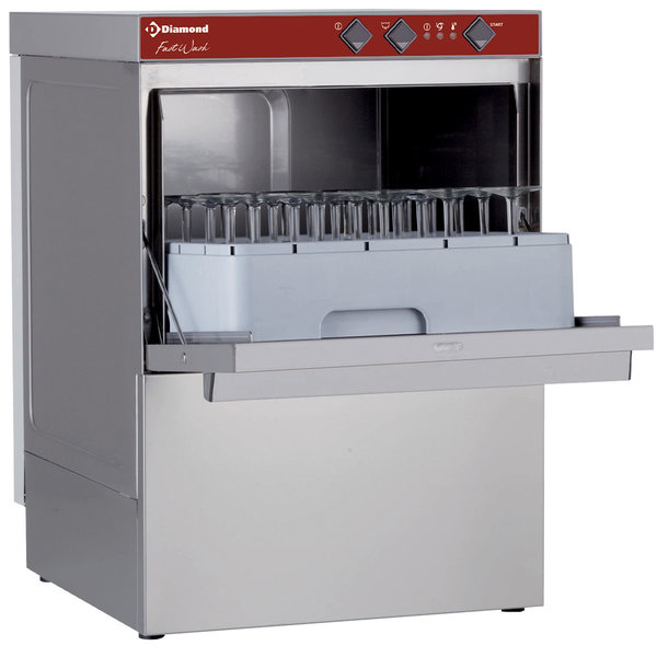 Glazenwasser | Mand 450x450mm | 230V | Naglanspomp | Ontharder | 530x560x710(h)mm