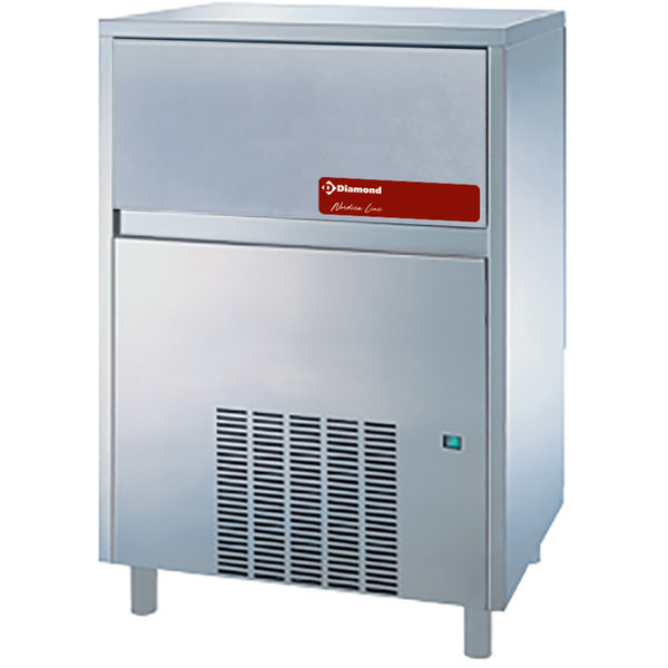 IJsblokjesmachine | Vlakke Blokjes | 105kg/24h | Voorraad 35kg | Luchtgekoeld | 738x600x1090(h)mm