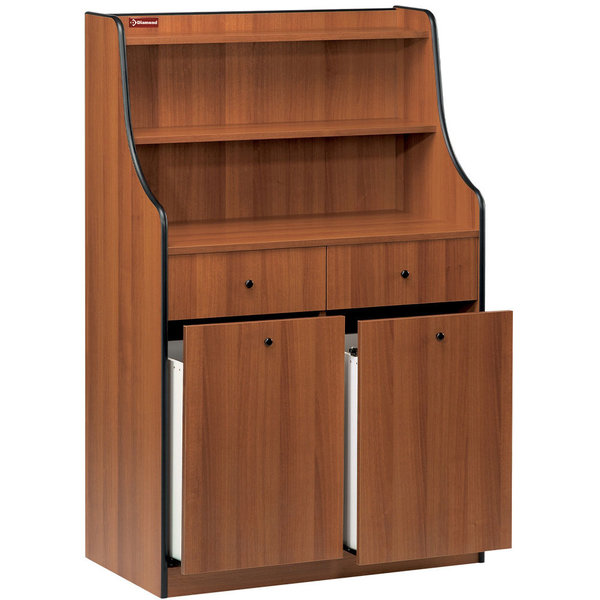 Dienstmeubel | Gemelamineerd Hout (Berk) | 4 Laden + 2 Planken | 940x480x1450(h)mm