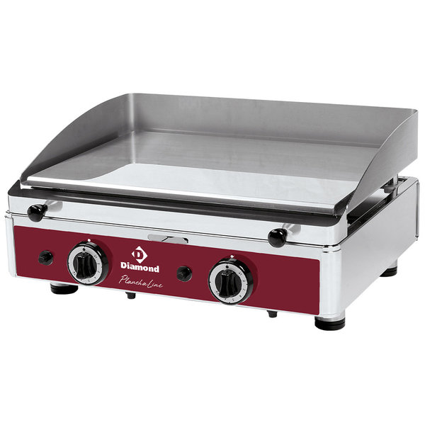 Bakplaat/Grillplaat Gechromeerd | Bakplaat 550x400mm | 2x 2.9kW | 620x510x305(h)mm