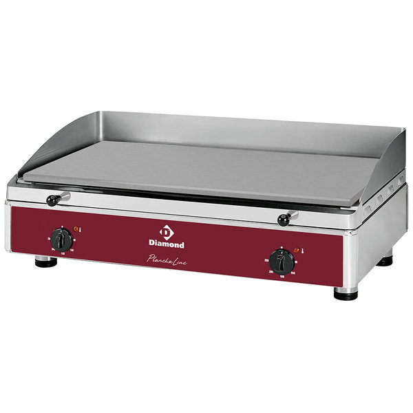 Bakplaat/Grillplaat | Effen 755x400mm 32 dm2 | 6kW | 808x530x305(h)mm