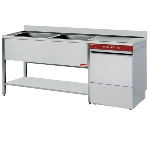 Vaatwasser | Spoeltafel Links | 500x500mm Mand | 400V | 1600x700x880/900(h)mm