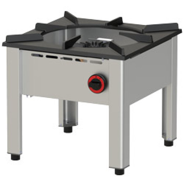 Gasbrander laag | 1 vuur | 3kW | 500x500x450(h)mm