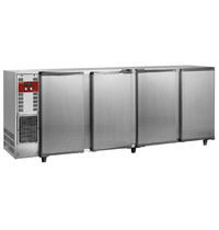 Diamond Flessenkoeler | RVS | 783L | 4 Deurs | 230V | Geventileerd | 2675x565x890/905(h)mm