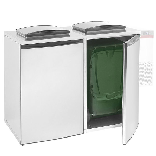 Afvalbakkoeler | REFRIBOX | Dubbel (2x 240L-Container) | Excl. Koelunit | 1465x870x1290(h)mm