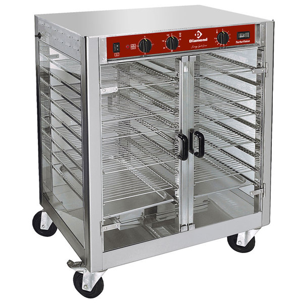 Warmtekast | Op Wielen | Voor Kippengrill | 230V | +95°C | Geventileerd | 850x700x1050(h)mm