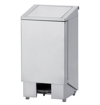 Diamond Pedaalemmer | RVS (Geborsteld) | 120L | Hygiëne (HACCP) | Wielen | 480x400x930(h)mm