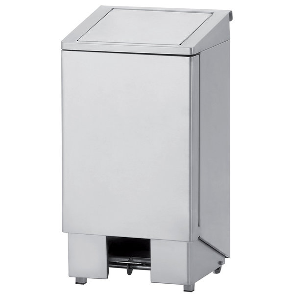 Pedaalemmer | RVS (Geborsteld) | 60L | Hygiëne (HACCP) | Wielen | 400x370x770(h)mm