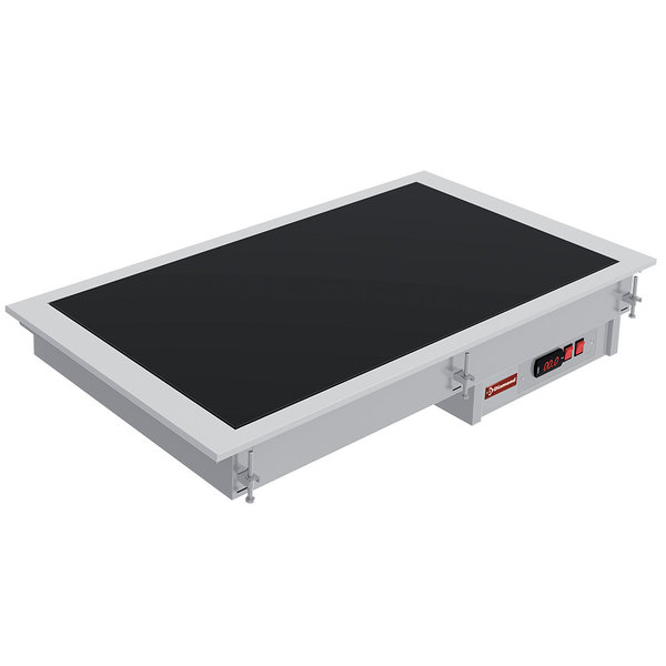 Vitrokeramisch element zwart inbouw | 3x GN 1/1 | 1,4kW/h | 115x610x147(h)mm