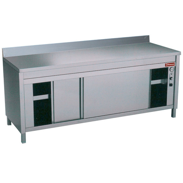 Warmhoudkast | Achteropstand + 2 Schuifdeuren | 1200x600x880/900(h)mm