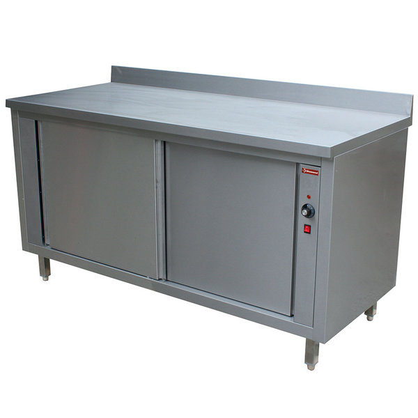 Warmhoudkast | Achteropstand + 2 Schuifdeuren | 2000x700x880/900(h)mm