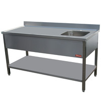 Diamond Werktafel | 1L | Kuip Rechts 400x400x275(h)mm | 1800x700x880/900(h)mm