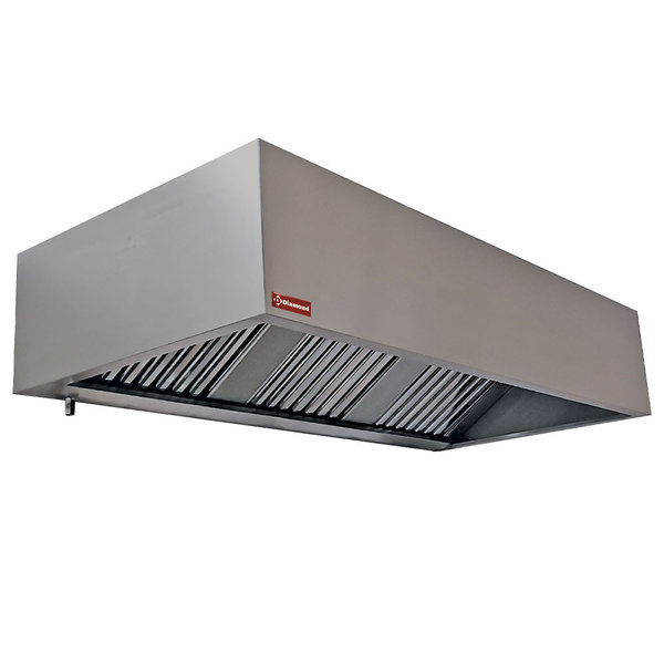 Muurdampkap | 400x500mm | 950m³/u | 1000x950x400(h)mm