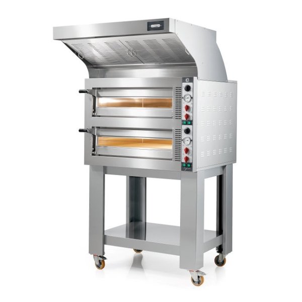 Pizzaoven | Cuppone Tiepolo | 4+4 Ø350mm | 400V | 10.6kW | 1020x910x730(h)mm