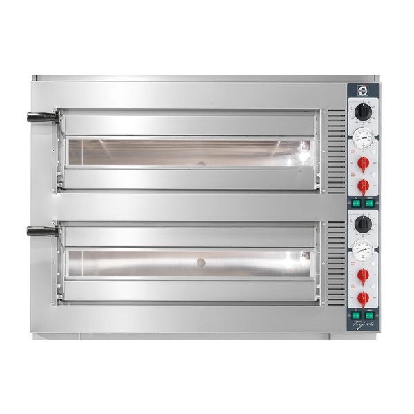 Pizzaoven | Cuppone Tiepolo | 6+6 Ø350mm | 400V | 15.6kW | 1020x1270x730(h)mm