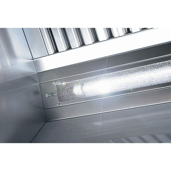 Muurdamkap | Met Luchtcompensatie 'AMBIANCE' | 3 Labyrintfilters 500x500mm | 2200x1300x500(h)mm