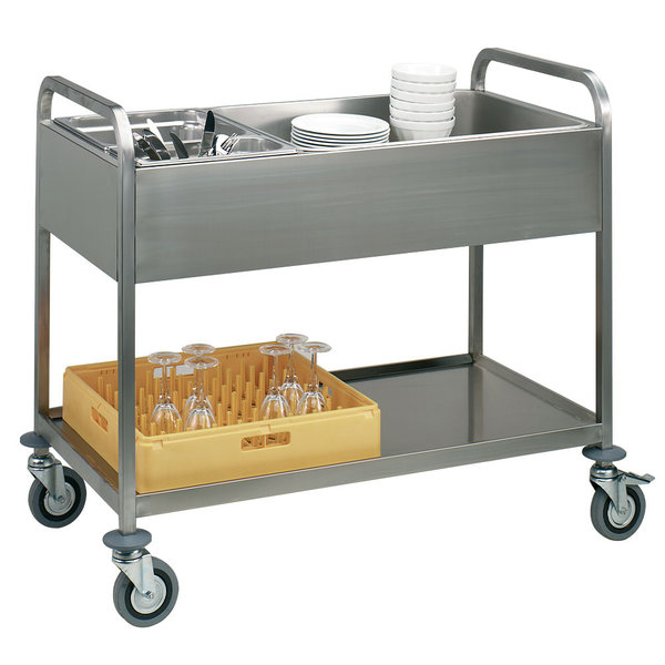 Dresseerwagen | RVS | 3x GN 1/1 | Met Ondertablet | 1170x630x940(h)mm