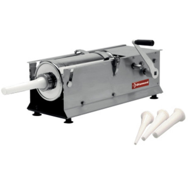 Worstenvuller | RVS | 7L |  Ø160x320mm | 2 Versnellingen | 660x220x280(h)mm
