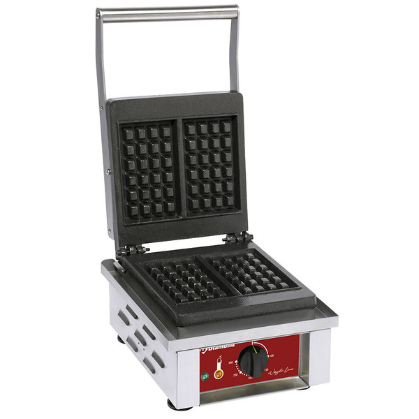 Wafelijzer | 2 Platen | Elektrisch | 'Luik 4x6' | 1.5kW | 305x440x230(h)mm