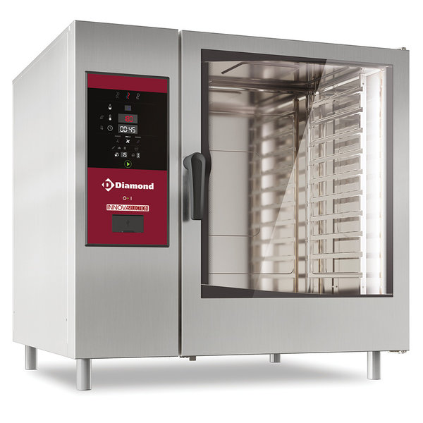 Combi-steamer | Elektrisch | 10x GN 2/1 + Cleaning | Stoom + Convectie | 37.4kW | 1090x971x1058(h)mm