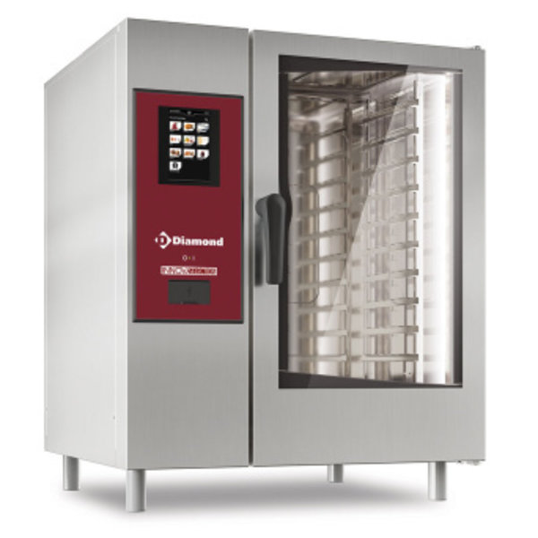 Combi-steamer | Elektrisch | 10x GN 1/1 + Cleaning | Stoom + Convectie | 19kW | 867x850x1058(h)mm