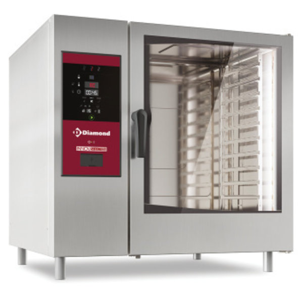 Combi-steamer | Gas | 10x GN 2/1 | Cleaning | Stoom + Convectie | 1.5kW | 1090x971x1058(h)mm