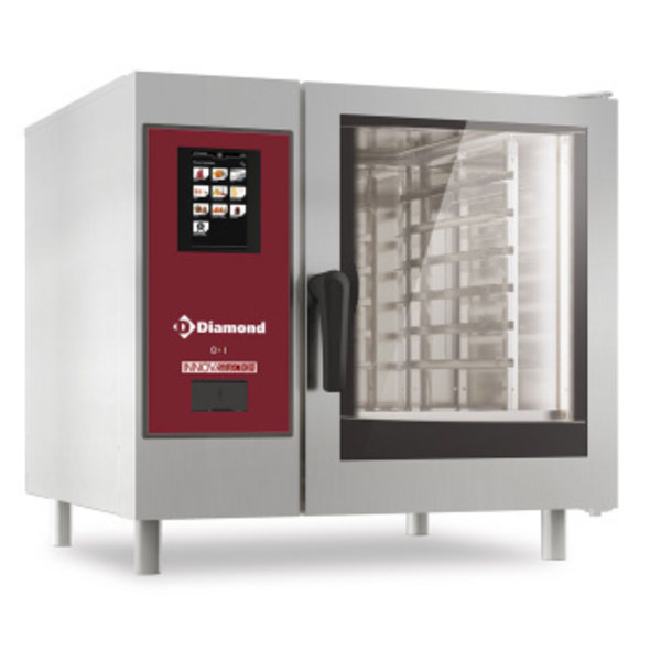 Combi-steamer | Gas | 6x GN 1/1 | Cleaning | Stoom + Convectie | 1.1kW | 867x850x808(h)mm