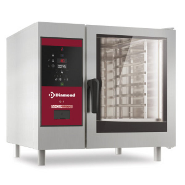 Combi-steamer | Elektrisch | 10x GN 2/1 | Cleaning | Stoom + Convectie | 35.4kW | 1090x971x1058(h)mm