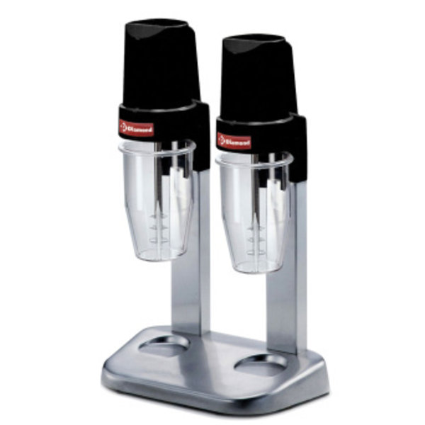 Milk-shaker | 2 Glazen Lexan 2x 0.65L | 230V | 300x195x485(h)mm