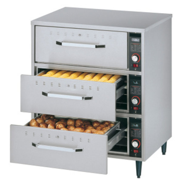 Warmhoudunit | Tafelmodel | 3 Laden GN 1/1 150mm | 1.35kW | 749x575x794/896(h)mm