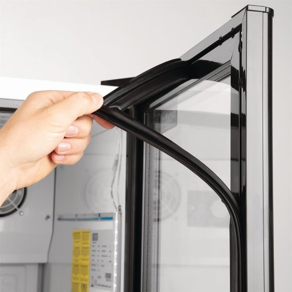 Koelkast | SLIMLINE | 300L | Zwart/Wit | +2°C/+8°C | Statisch + Ventilator | 448x680x1900(h)mm