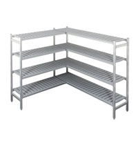 CombiSteel Rekwerk L-vorm | Voor COM-7489.0070 | 4 Niveaus | 1835/1795x450x1700(h)mm 