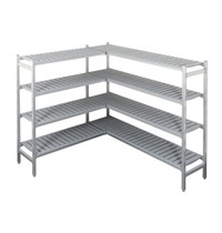 CombiSteel Rekwerk L-vorm | Voor COM-7489.1010 | 4 Niveaus | 1235/1195x450x1700(h)mm