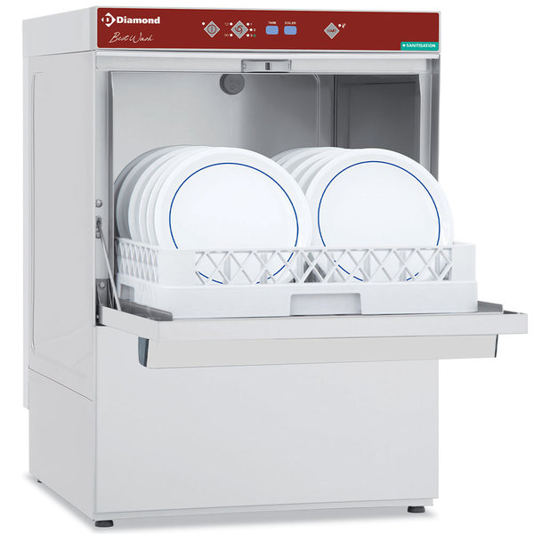 Horeca Vaatwasser | Ontsmetting | Mand 500x500mm | 400V | Afvoerpomp | Zeeppomp | Naglanspomp | Breaktank | 575x605x820(h)mm