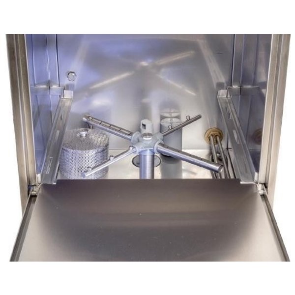 Glazenwasser | Mand 350x350mm | 230V | Naglanspomp | 420x460x600(h)mm