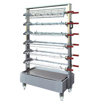 Diamond Kippenspitwagen | Ruimte Voor 12 Spitten | Zwenkwielen | 1150x500x1600(h)mm 