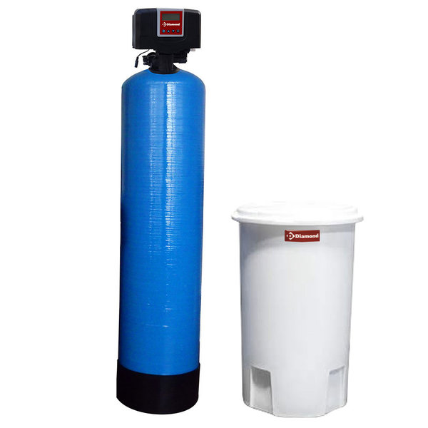 Waterontharder | Uitwendigde Fles | 60L | Elektrisch (230V) | Programmeerbaar | 264x264x1590(h)mm