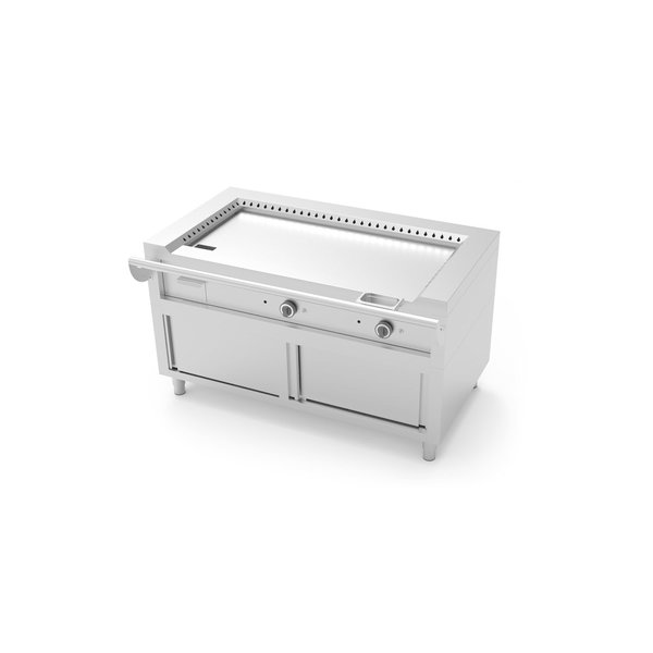 Teppanyaki Grillplaat | Elektrisch | Met Onderkast | 3 Branders | 13.5kW | 400V | 1740x770x850(h)mm