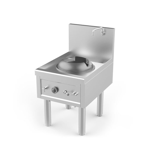 Wokfornuis | Gas | 1 Brander Ø280mm | 27.5kW | 610x850x1100(h)mm