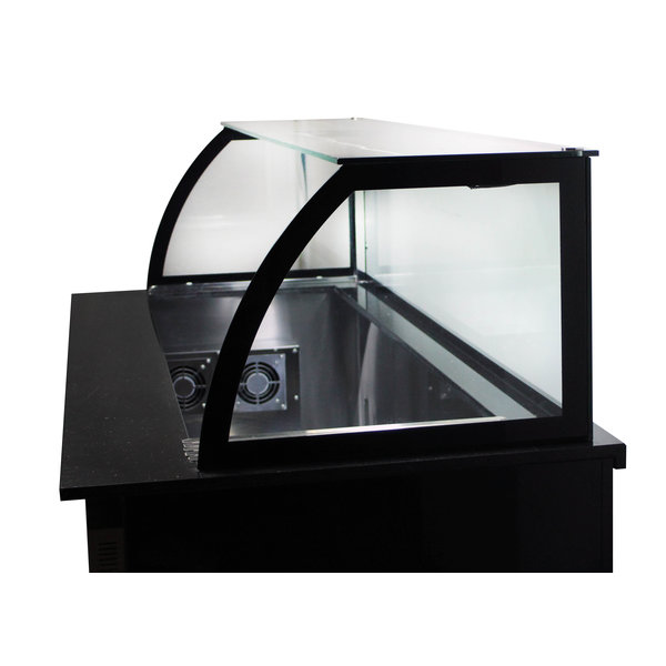 Saladette werkbank | met luchtcirculatie | 5x GN 1/1 - 1x GN 2/4 | 2000x850x1300(h)mm