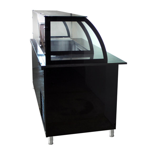 Saladette werkbank + kast element | met luchtcirculatie | 5x GN 1/1 - 1x GN 2/4 | 2500x850x1300(h)mm